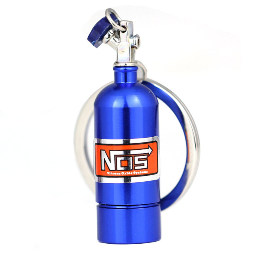 Turbo NOS Nitơ Oxit chai Móc Chìa Khóa Keychain Keyring Stash Hộp đựng thuốc storag