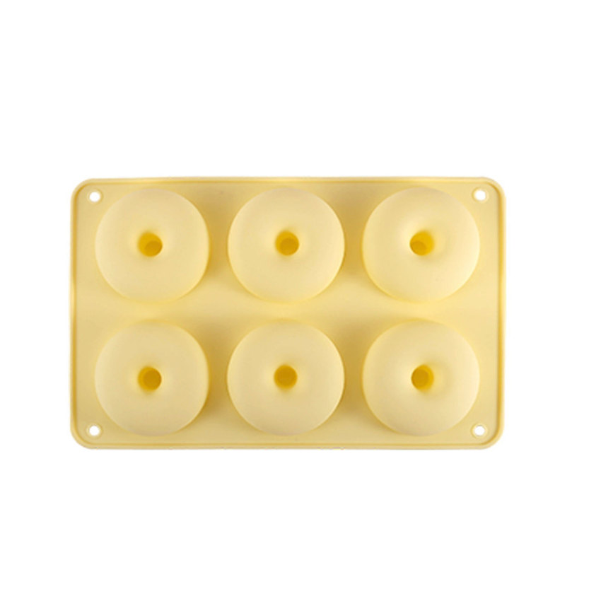 6 Hole Silicone Donut Cake mold Donut Pan Non Stick Silicone Donut Mold molde silicona 3d silicone molds For baking