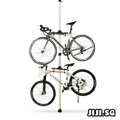 (JIJI SG) Dual Bike Rack - Bicycle Essential / Bikers / Cyclist Mount / Wall Mount Bicycle Rack / Dual layer Bicycle rack / Bicycle Storage (SG)