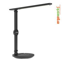 Ergoworks Eye Care Led Desk Lamp With Wireless Charger Clock - EW-DE26811