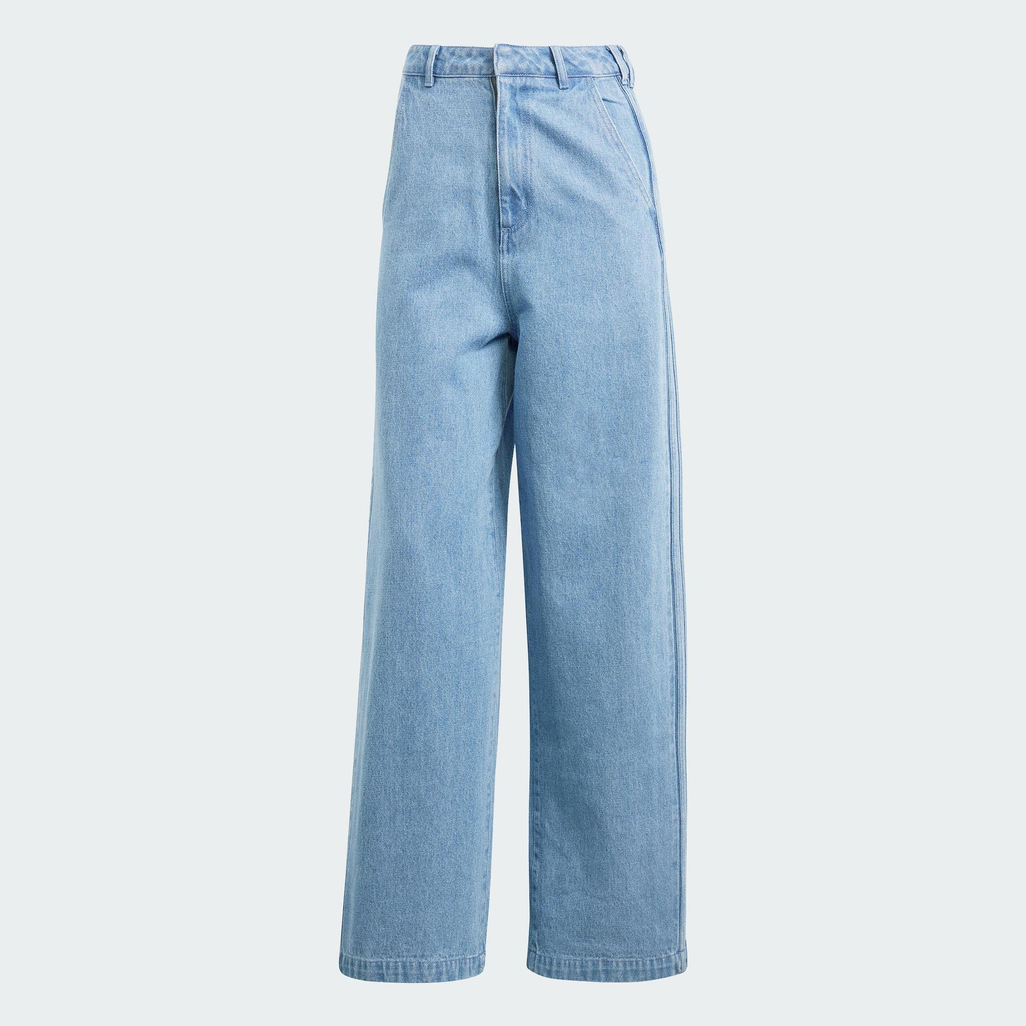 adidas Phong cách sống Quần Jean 3 Sọc KSENIASCHNAIDER Nữ Nhiều màu IS1699