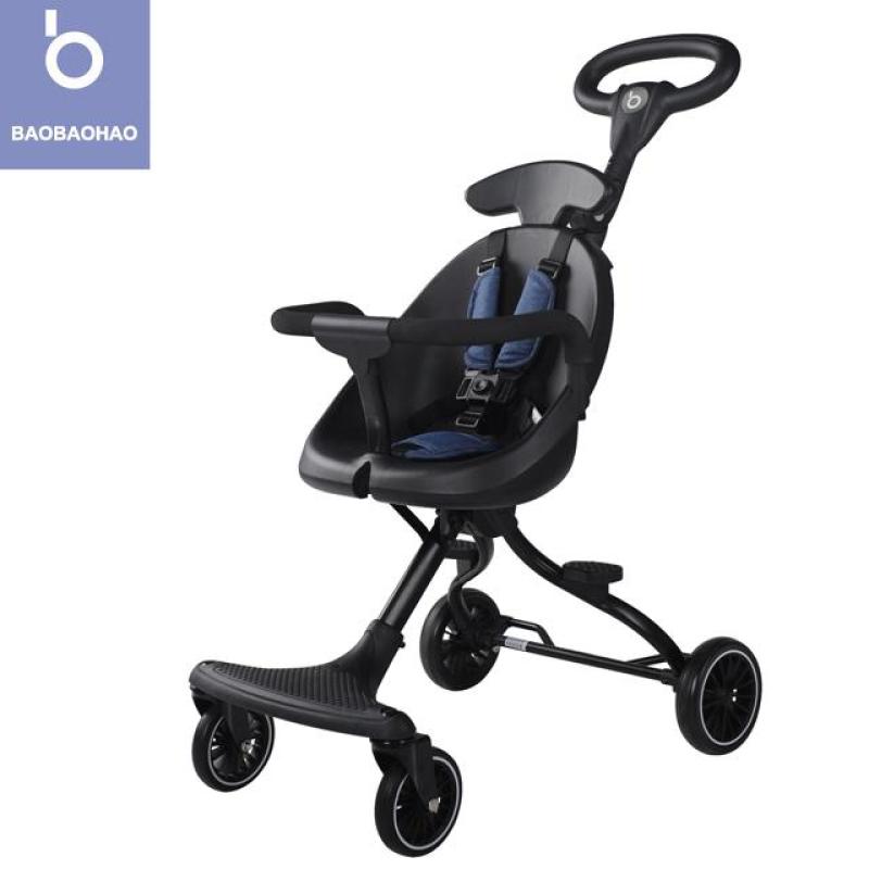 BAOBAOHAO V1 V3 Baby Stroller Two Way Push Portable Lightweight Foldable Baby Walker Walking Trolley Installation-free Singapore
