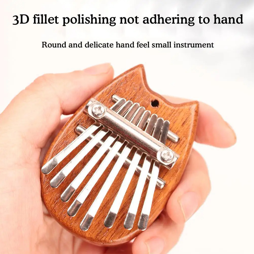 1 cái 4 phong cách Mini Thumb 8 tone Mini kalimba ngón tay Đàn Piano accordion nhạc cụ nhỏ trong suố