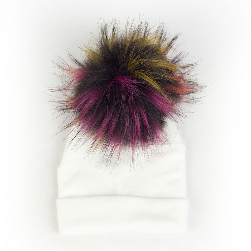 Nbhgy geebro mùa đông warme chế độ niedlichen bé mädchen jungen Samt Beanie hüte Ins solide Weichen diken flanell Babys Kinder giả pelz Pom Pom Túp lều mkjiu