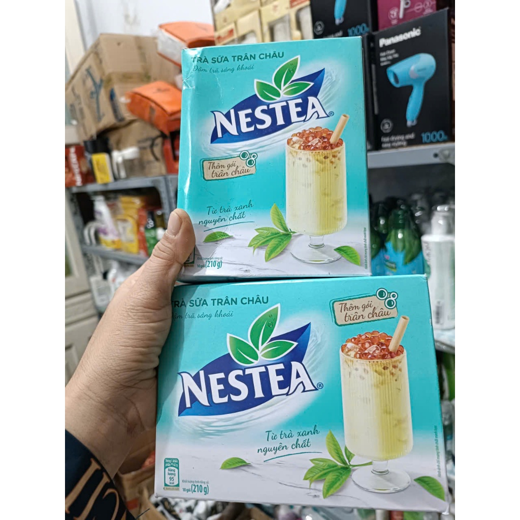 Trà sữa NESTEA trân châu hộp 5 gói x 17 g