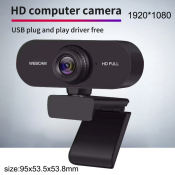 EliteShopP Elough 2K HD Webcam with Microphone for PC