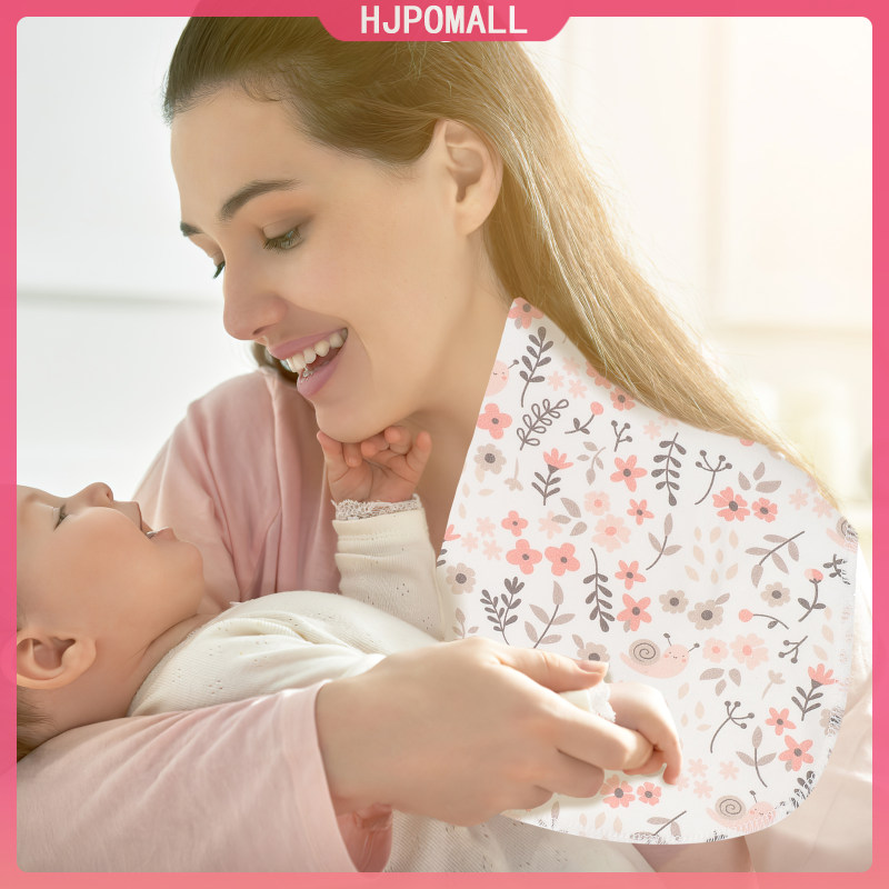 HJPOMALL 5 Cái Vải Ợ Vải Bé Ợ Vải Yếm Trẻ Sơ Sinh Vải Ợ