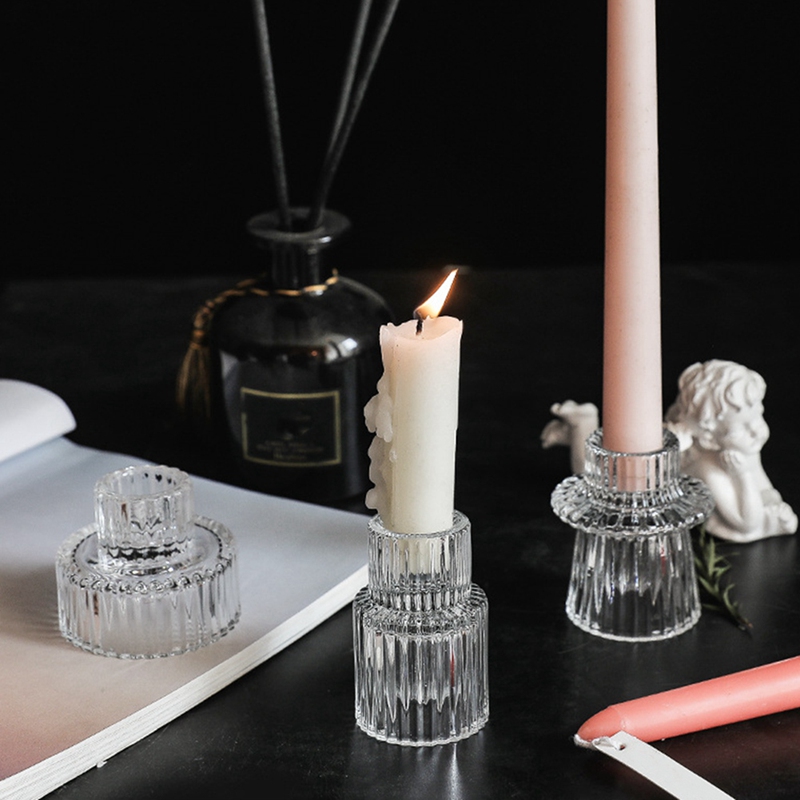 【CHR】-Candlestick Holders Set of 6, Candle Holders for Taper Candlesticks