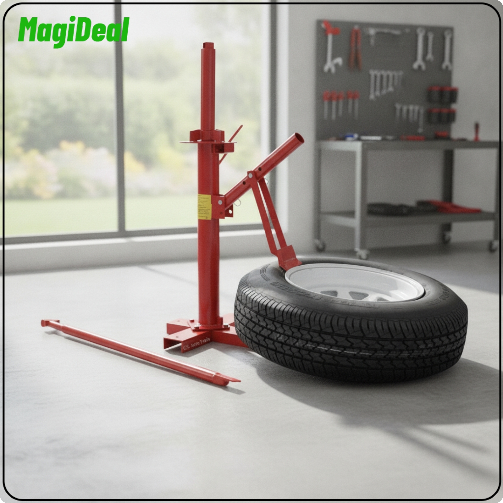 MagiDeal Sturdy Manual Tire Changer Thick Tire Changer with Pry Bar Bend-Resistant Tool Portable for Garage ราคา 10,908 บาท*ส่งฟรี