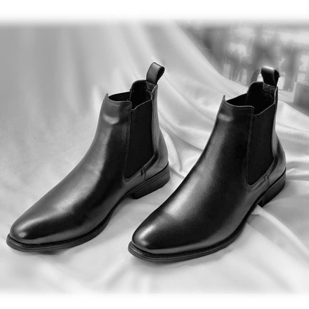 Giày boots nam, giày da cao cổ Classic đế khâu ( đặt lùi 1 size)