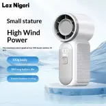 Quạt cầm tay nhỏ gọn xách tay LAZ nigori với tốc độ gió cao, tuổi thọ pin dài 18h, có thể sạc qua USB, hoạt động im lặng để sử dụng ngoài trời