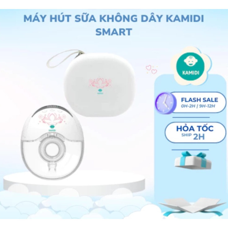 (HỎA TỐC HCM ) Máy Hút Sữa Không Dây Kamidi Smart – Nhỏ Gọn Êm Ái Tiện Lợi Cho Mẹ Bỉm