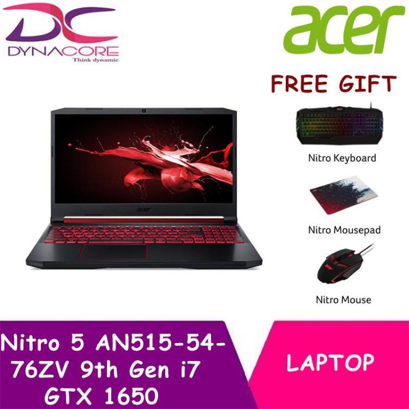 Acer Nitro 5 AN515 54 76ZV with The Latest 9th Gen i7 Intel Processor and GTX 1650 Graphics - Free Gift with Purchase