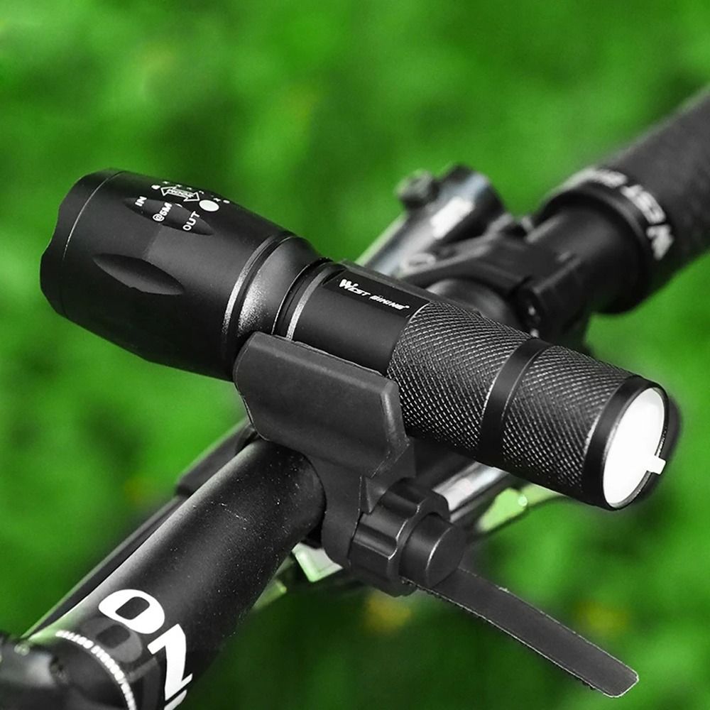 Kuyes có thể sạc qua USB xách tay đèn cảnh báo xe đạp MTB đèn chiếu phía trước S Đèn xe đạp Đèn đầu xe Đèn Trước Xe Đạp đèn chiếu phía trước Zoomable Đèn xe đạp đèn đi xe đạp phía trước xe đạp đèn đầu xe