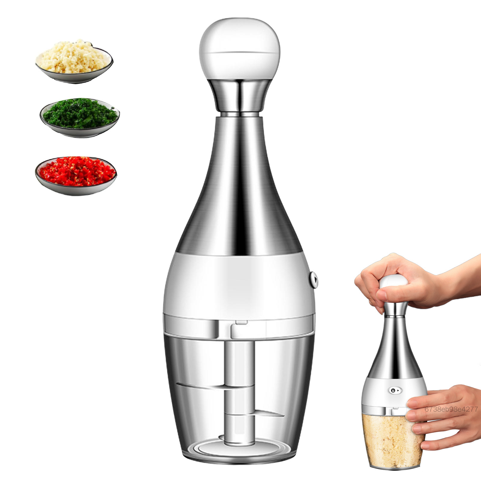 Home Mini tỏi Food Chopper Tiết kiệm năng lượng hộp đựng tỏi gia đình cho hành tây và thịt gừng SGHS-VN