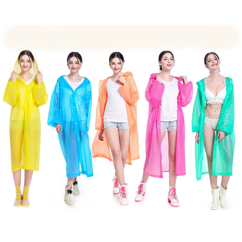Adult raincoat/PEVA raincoat/Korean raincoat/semi transparent adult raincoat Harga 21,165 rupiah*Gratis Ongkir