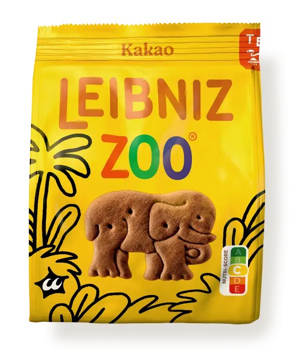 BÁNH QUI CA CAO HÌNH THÚ RỪNG NHIỆT ĐỚI LEIBNIZ ZOO 100G