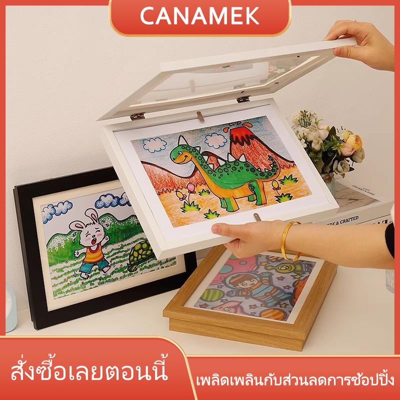 CANAMEK XIMEN A4กรอบศิลปะสำหรับเด็กกรอบแม่เหล็กด้านหน้าเปิดเปลี่ยนได้สำหรับเด็กโปสเตอร์รูปภาพภาพวาดแสดงภาพตกแต่งบ้าน ราคา 194 บาท*ส่งฟรี
