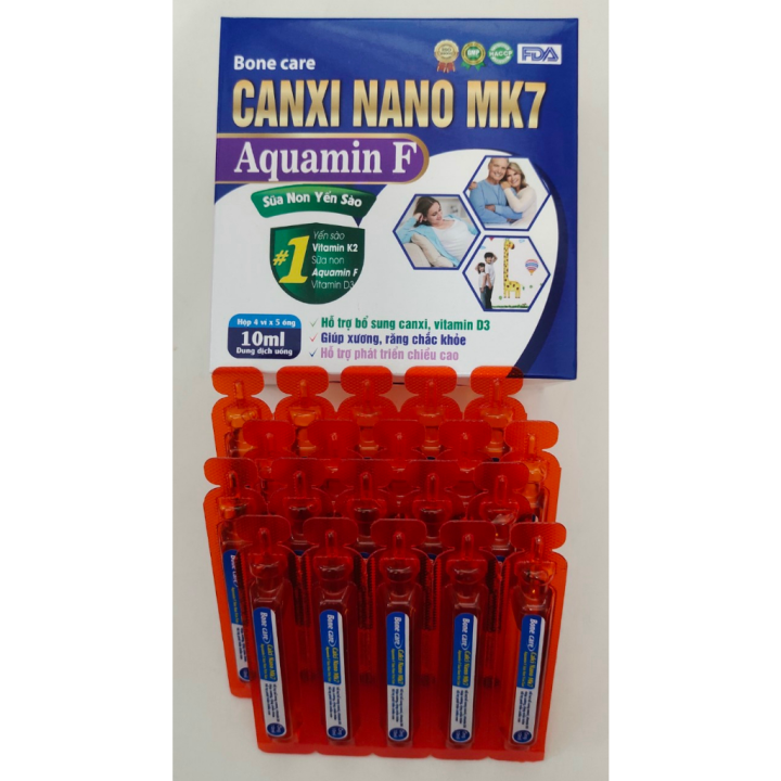LZD Canxi nano Mk7 Aquamin F caphát triển chiều cao, ăn ngon, xương chắc khoẻ chống còi xương, loãng xương