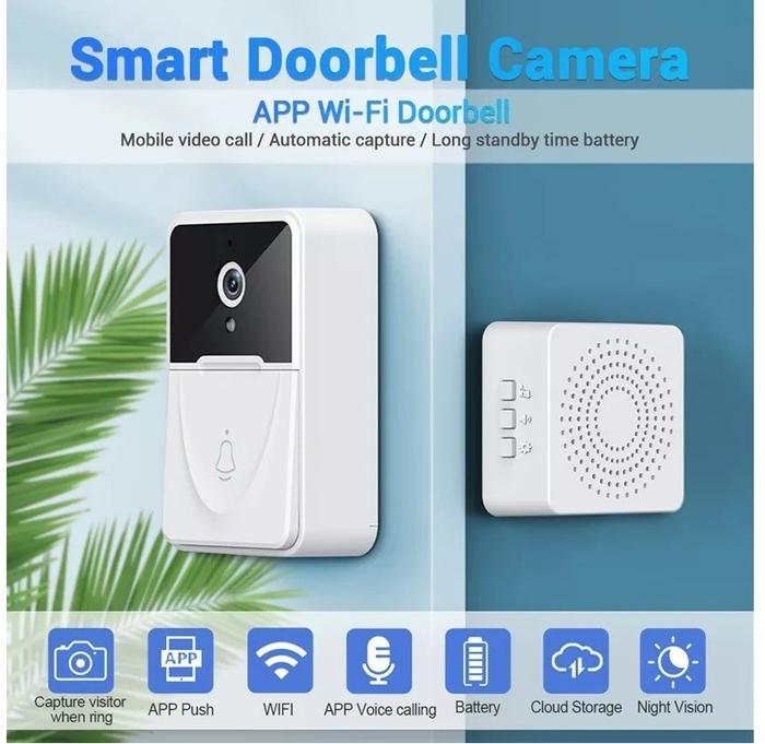 BELL BEL VIDEO WIRELESS INTERCOM INTERKOM DOOR PHONE PINTU WIFI CLOUD - AIYAA STOREE Giá 559,000 Đồng*Miễn phí vận chuyển