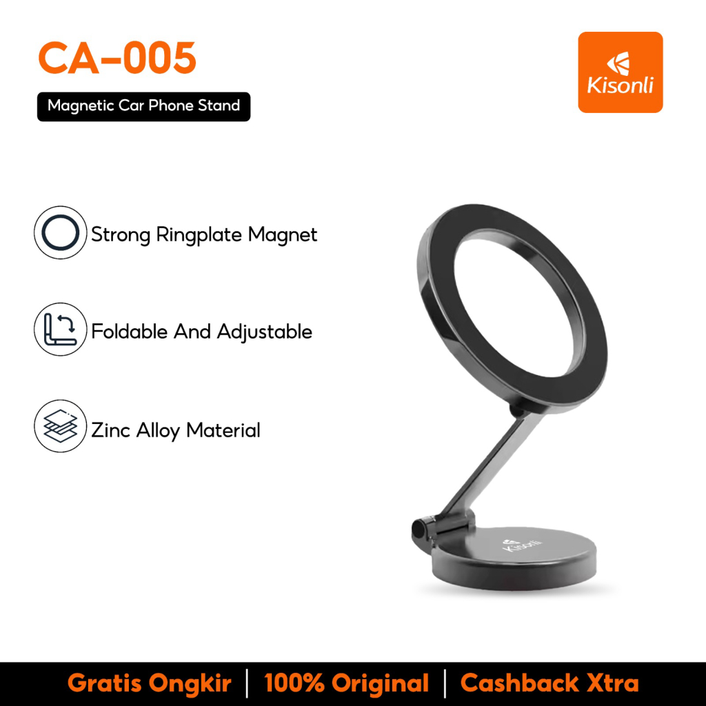 Kisonli magnet car holder 360 ° rotation magnetic car phone holder car phone mount MagSafe universal ca005 Harga 61,900 rupiah*Gratis Ongkir