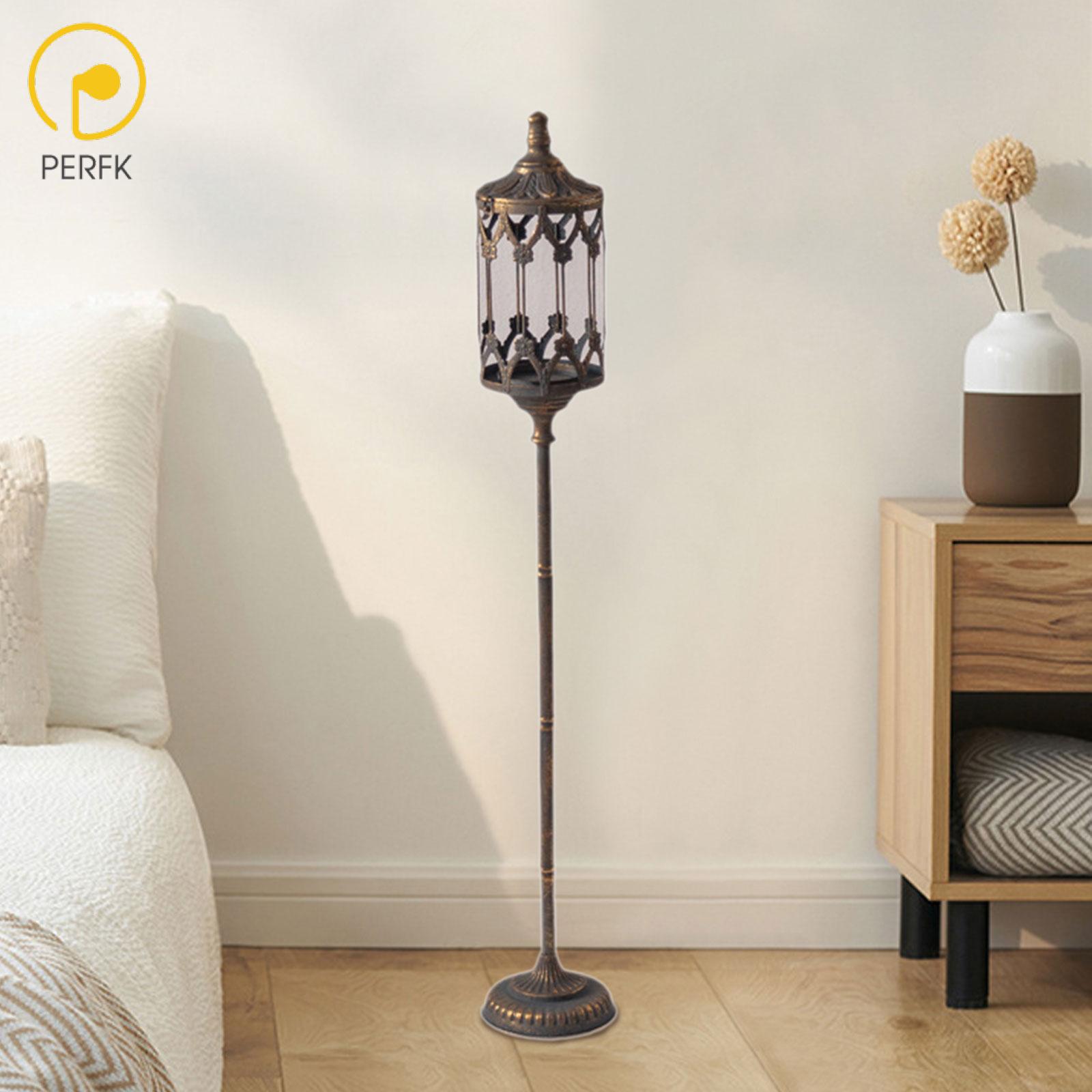 Perfk Floor Standing Candle Holder Garden Lamp Handcrafted for Fireplaces, Shelves Floor Candelabra Ornament Multifunctional ราคา 2,726 บาท*ส่งฟรี