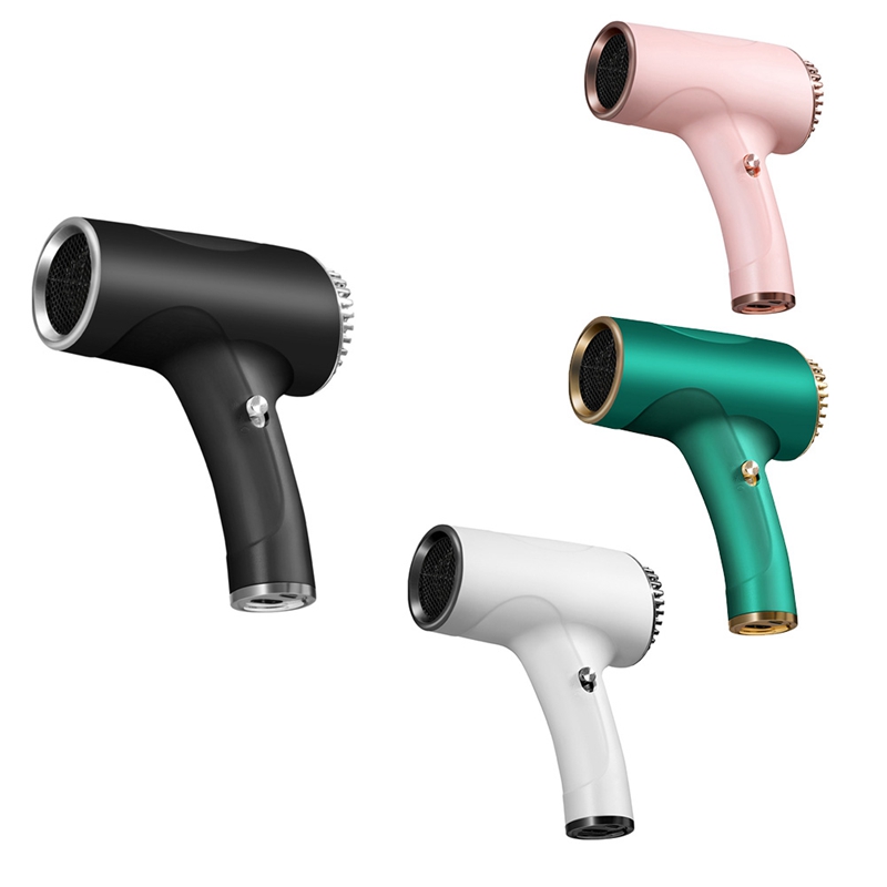 Summer sale <br>Wireless Charging Hair Dryer Household High-Speed Negative Ion Hair Dryer Cold Hot Wind Wireless Hair Dryer EU Plug - 1