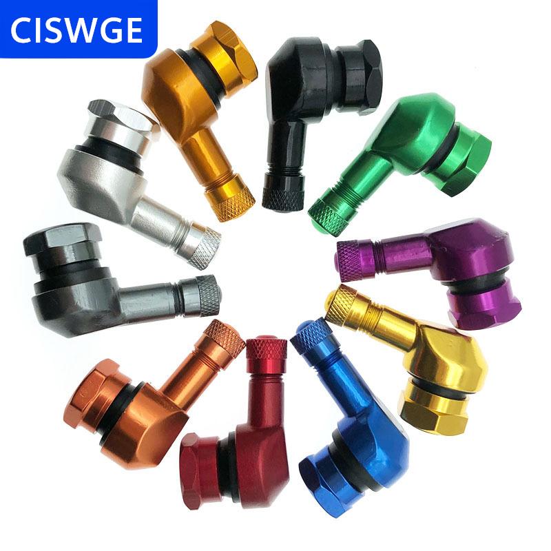 [COD] CISWGE  1 cái xe máy rim lốp bánh xe phụ tùng van khuỷu tay 90 độ góc xe máy bánh xe lốp không săm van xuất phát rim Bánh xe phần