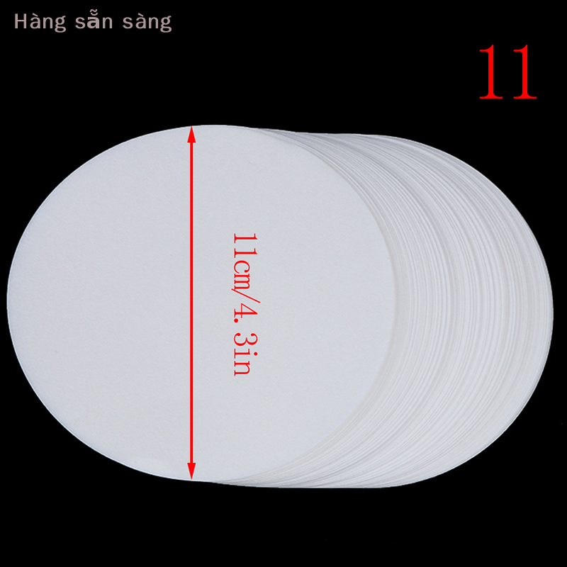 【COD Hàng sẵn sàng】 100pcs phòng thí nghiệm giấy lọc Thông tư chất lượng giấy lọc tốc độ trung bình