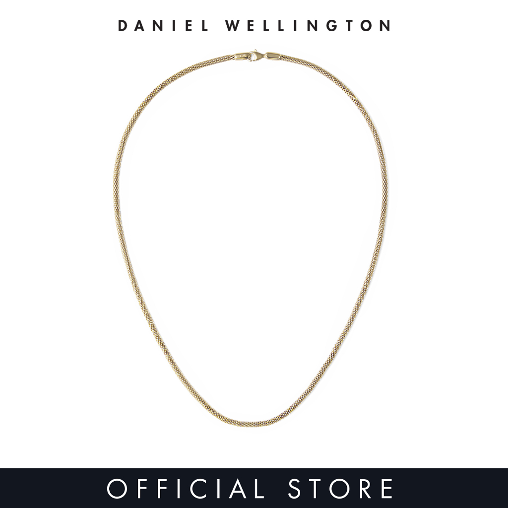Daniel Wellington Tide Mesh Necklace Gold - Unisex Necklace for women and men stainless steel Necklace DW Official Authentic Original
