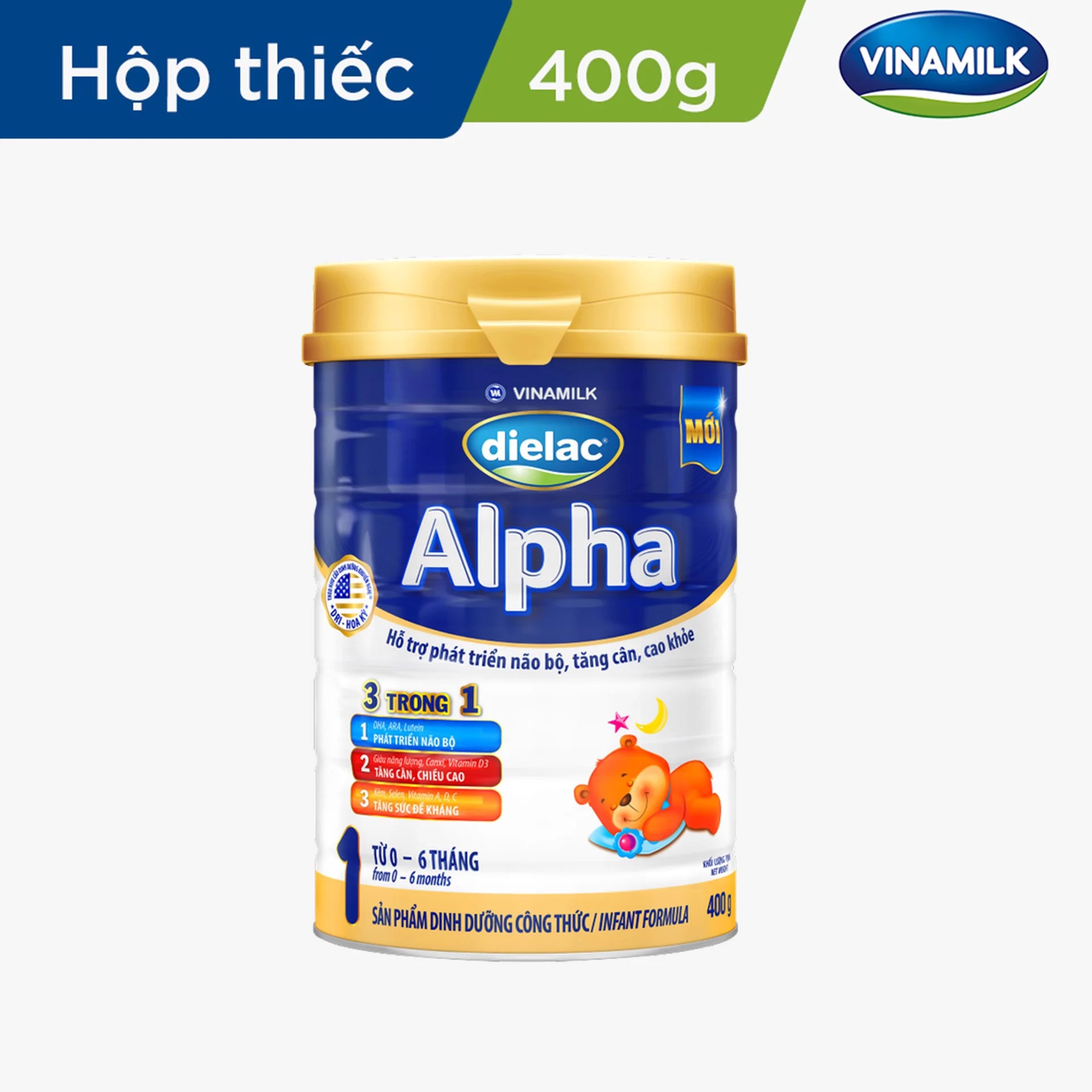 Sữa bột dielac alpha 1 - lon 400g chính hãng