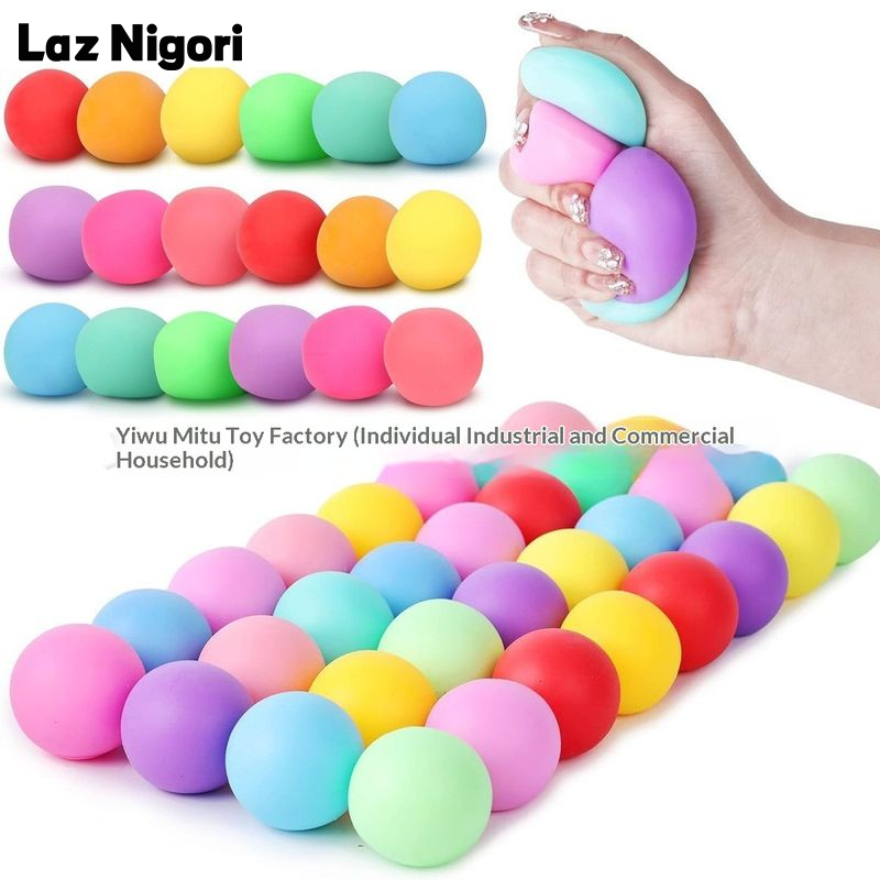 Laz Nigori Stress Relief Squishy Balls Soft TPR捏捏乐 Anti-Stress Toys for Kids and Adults Fun Sensory Play ราคา 18 บาท*ส่งฟรี