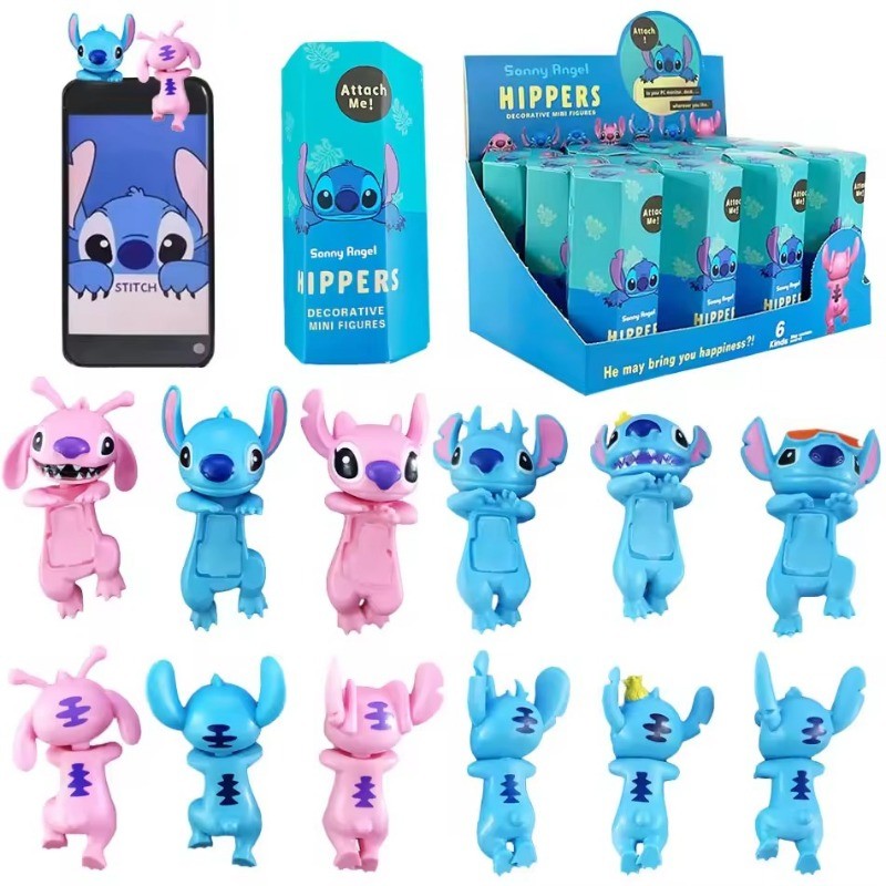 Thiên Thần Mù Hộp Stitch Series Quà Tặng Sinh Nhật Series Cá Mập Mèo Khủng Long Búp Bê Handmade Để Bàn Trang Trí Đồ Chơi Giáng Sinh