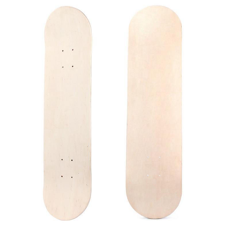Giá bán 8Inch 8-Layer Maple Blank Double Concave Skateboards Natural Skate Deck Board Skateboards Deck Wood Maple