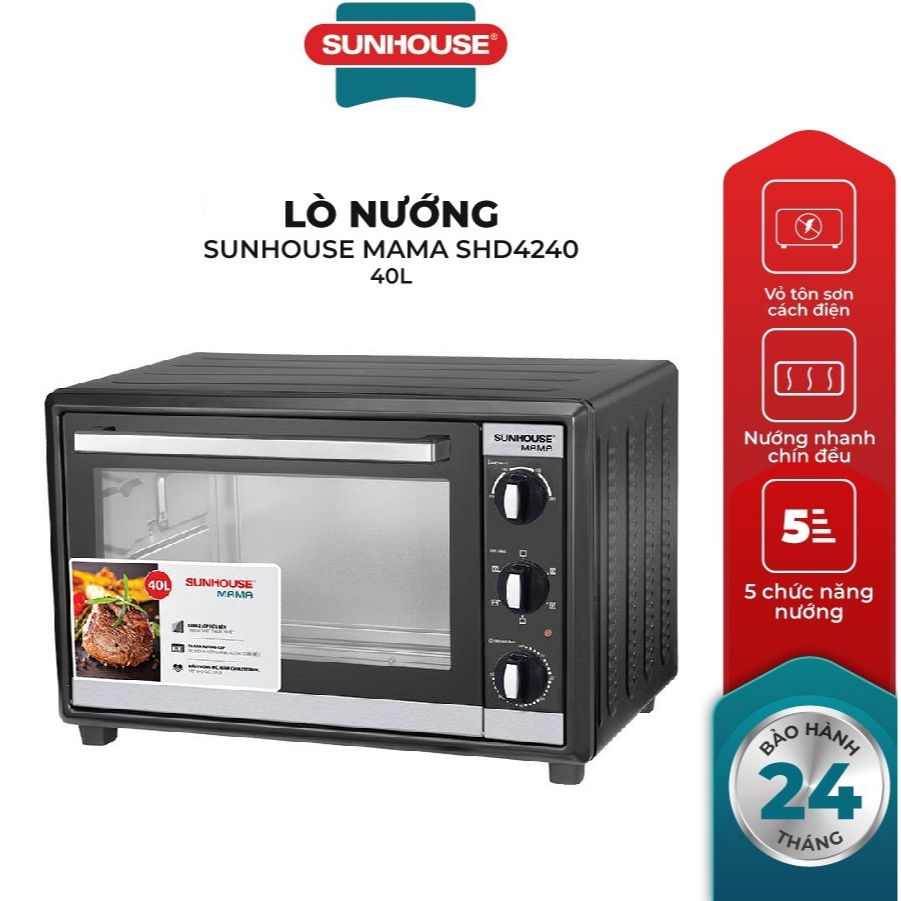 Lò nướng điện 40L Sunhouse mama SHD4240