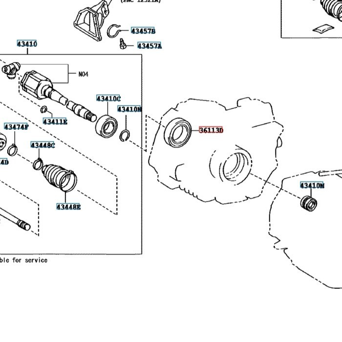 seal transfer case kanan Lexus RX350 RX270 90311-36006 Giá 200,000 Đồng*Miễn phí vận chuyển