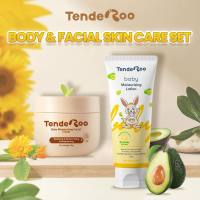 Tenderoo Baby Body lotion+Facial Cream Skin Care Set Avocado Plant Extract Gentle Formula Soothing