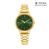 Titan Karishma 2678YM01 Green Dial Stainless Steel Strap Quartz Womens Watch