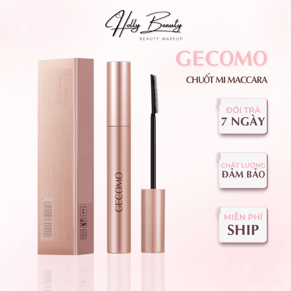 Chuốt Mi Mascara GECOMO Đầu Nhỏ,Mascara GECOMO Chống Thấm Nước Chống Lem Giúp Chuốt Mi Dài Cong