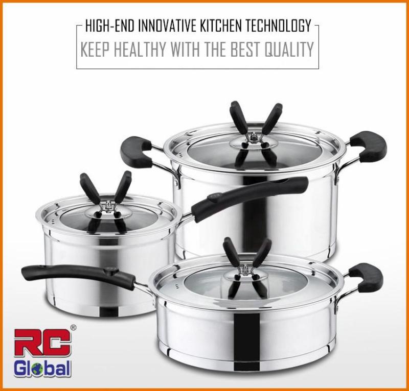 RC-Global  Heavy Duty Stainless Steel Cookware sets / Cooking Pot / Frying Pan / Soup Pot Singapore