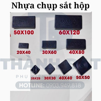 Nắp Chụp Vuông Chữ Nhật Nhựa Tốt (Nắp Bịt Đầu Ống Sắt, Nắp Chụp Hộp)