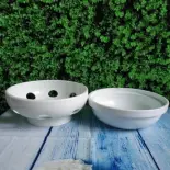 Bếp hâm nóng thức ăn bằng nến đường kính 21cm.Hàng sứ Bát Tràng. - Gốm Xuân