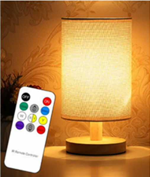 UORRIS Wooden Bed Lamp LED Lampu Tidur Meja Table Night Light Bedside Decor Desk Lights