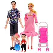 Barbie 4-Pc Pregnant Family Doll Set for Kids