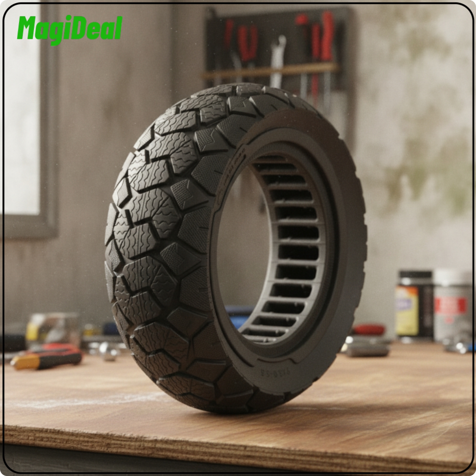 MagiDeal Grooved All-Terrain Solid Tire Puncture-Proof Scooter Tire with All-Terrain Pattern Tubeless Wear-Resistant for Commuters Giá 602,948 Đồng*Miễn phí vận chuyển