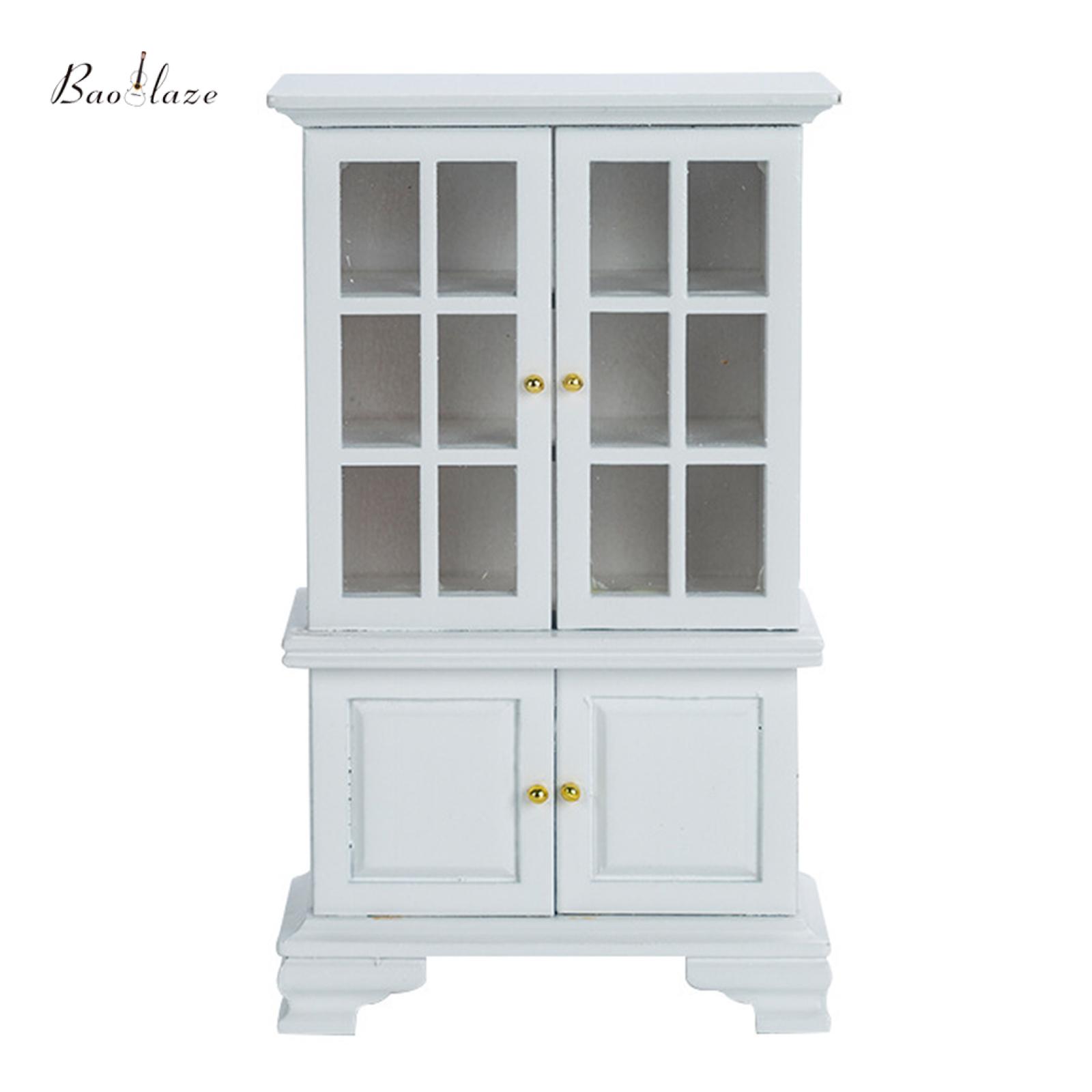 Baoblaze 1:12 Kitchen Cabinet Furnishings Doll House Kitchen Cabinet Furnishings ราคา 738 บาท*ส่งฟรี