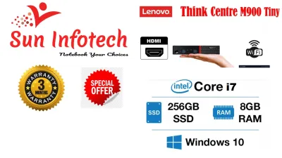 LENOVO ThinkCentre M900 Tiny Desktop Intel Core i7-6th gen 8GB DDR4 RAM, 256GB Nvme SSD ,Windows 10 pro,Ms office(Refurbished)