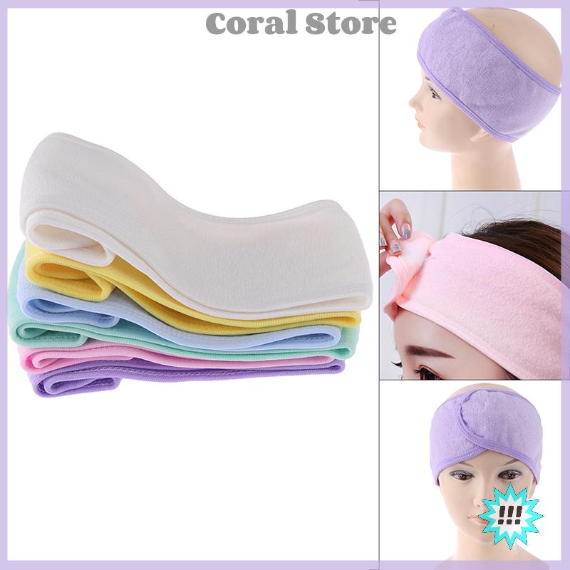 【Coral】💖【HOT SALE】🎈🎈 1X tắm spa tắm tạo nên rửa mặt mỹ phẩm Headband tóc ban nhạc phụ kiện