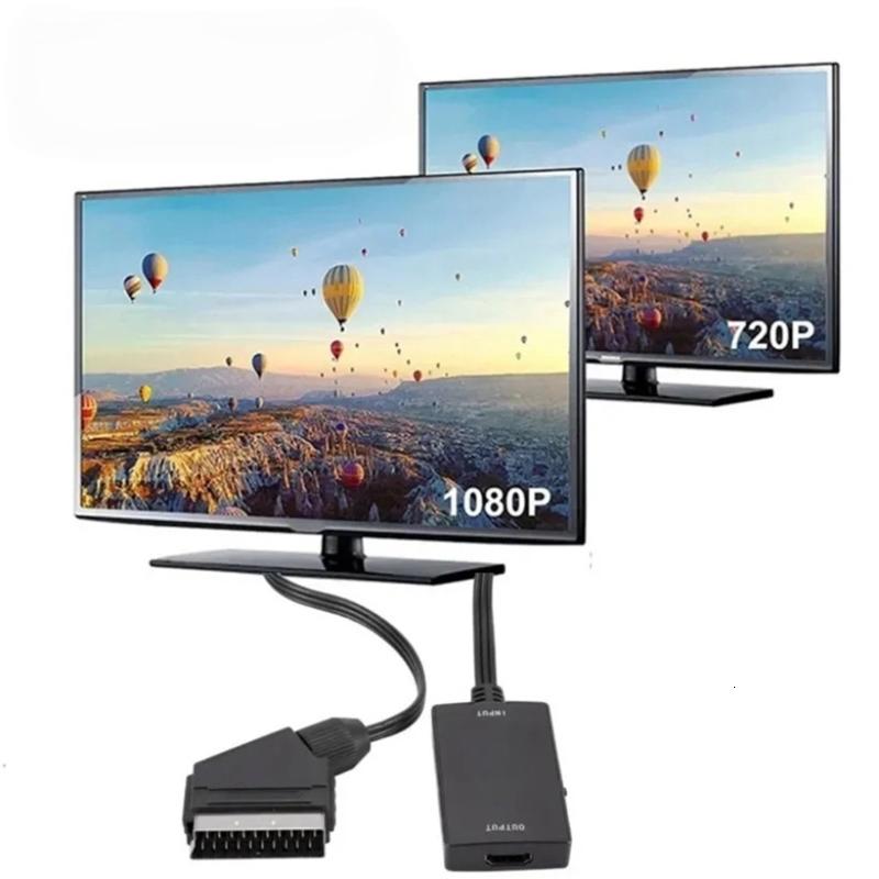 Scart Bộ chuyển đổi HDTV chuyển đổi thích hợp cho các thiết bị variou Cung cấp 720P/1080p video mà không cần trình điều khiển bổ sung