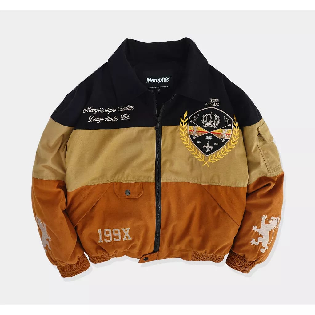 Memphis Retro Jacket Oxford | Limited Edition Varsity Harga 825,000 rupiah*Gratis Ongkir